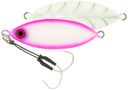 Samaki Ribcage Slow Fall 80g Metal Jig Lure Glowing Pink