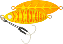 Samaki Ribcage Slow Fall 80g Metal Jig Lure Golden Carrot