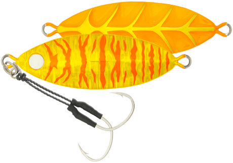 Samaki Ribcage Slow Fall 80g Metal Jig Lure Golden Carrot