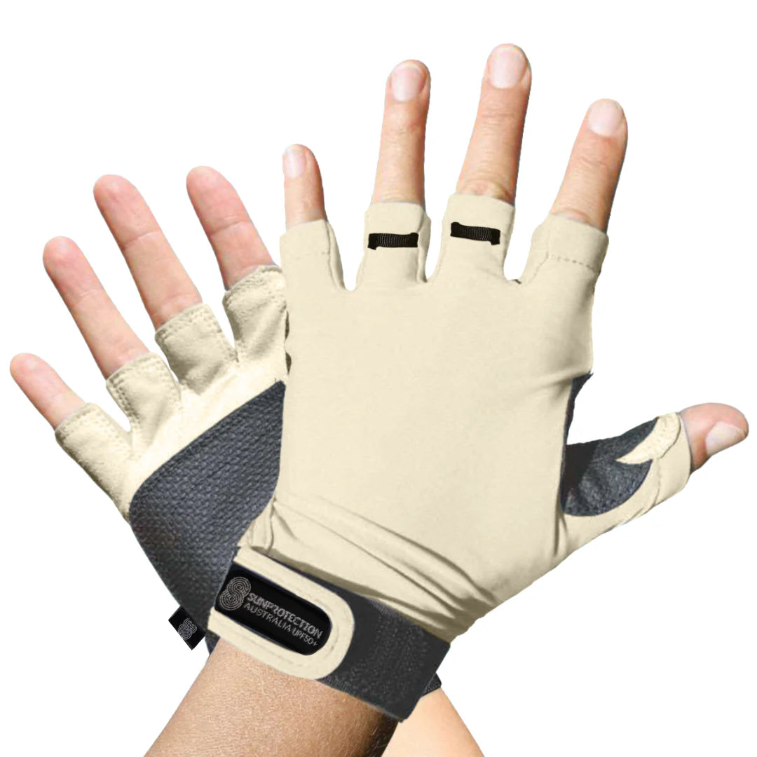 Sun Protection Australia Sport Gloves Sand
