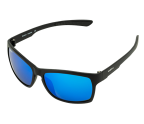 Spotters Savage Polarised Sunglasses Matt Black - Ice Blue