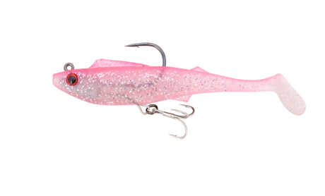 Berkley Shimma Pro Rig 5.5in Soft Plastic Swimbait Lure Pink Glitter