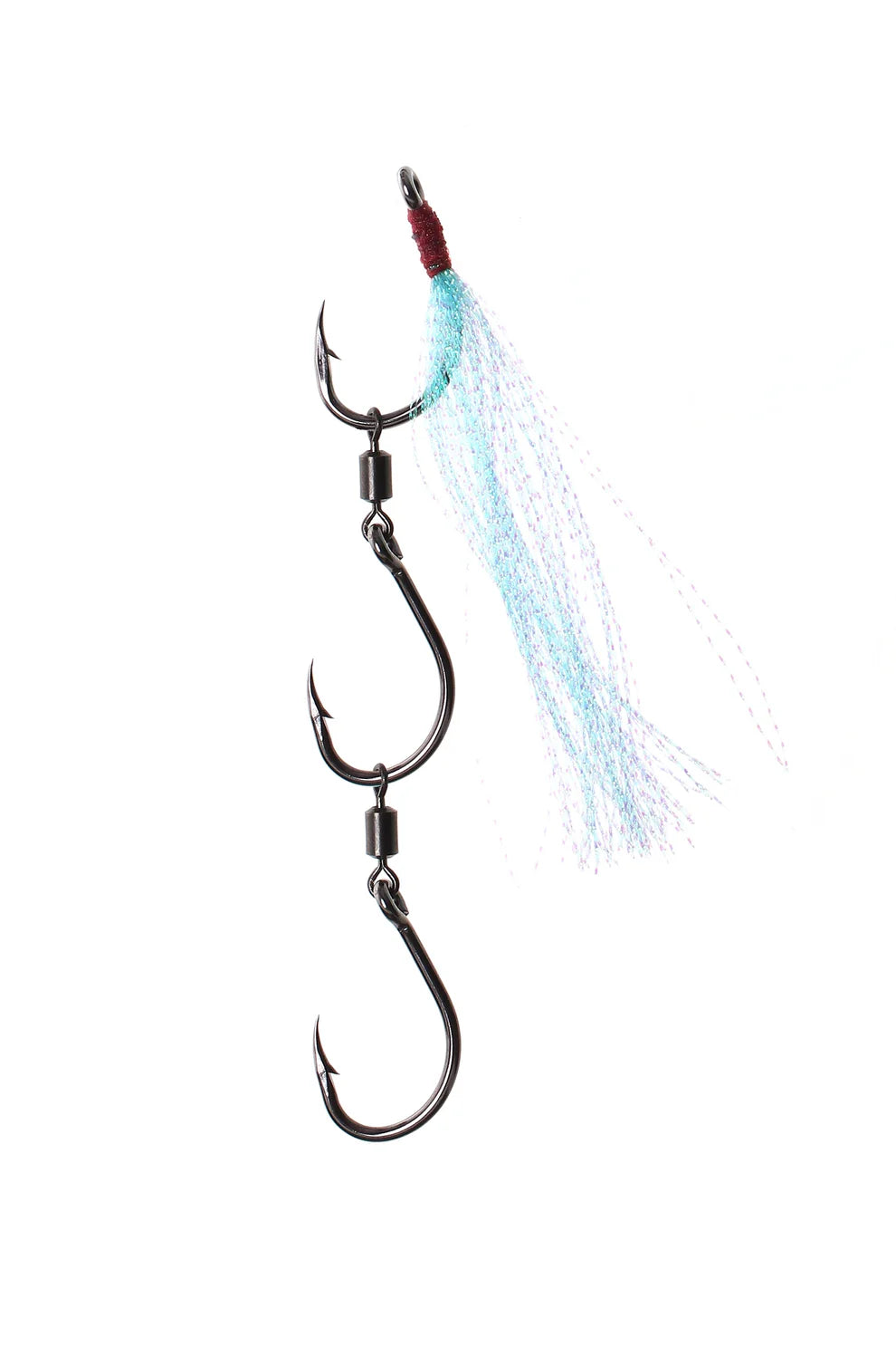 Elkat Striker 7 Pre-Made Ganged Hooks 3pk Turquoise