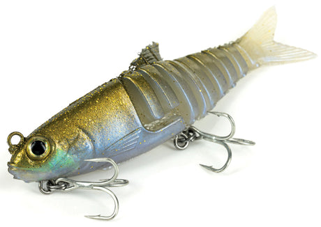 Molix Swim Shad 90mm Soft Plastic Swimbait Lure Gold Herring