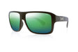 Tonic Swish Polarised Sunglasses Matte Black - Green Mirror HD