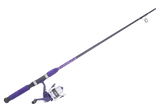 Ugly Stik TackleRatz Pre-Spooled Spinning Combo Purple