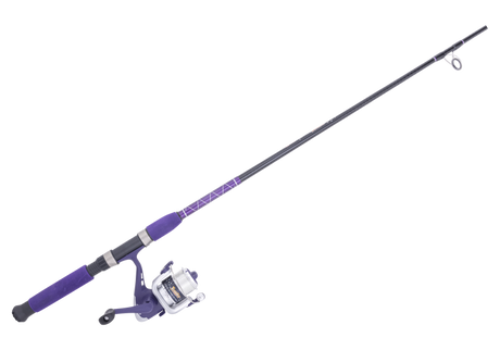 Ugly Stik TackleRatz Pre-Spooled Spinning Combo Purple