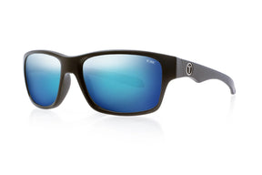 Tonic Tango Polarised Sunglasses Matte Black - Blue Mirror HD