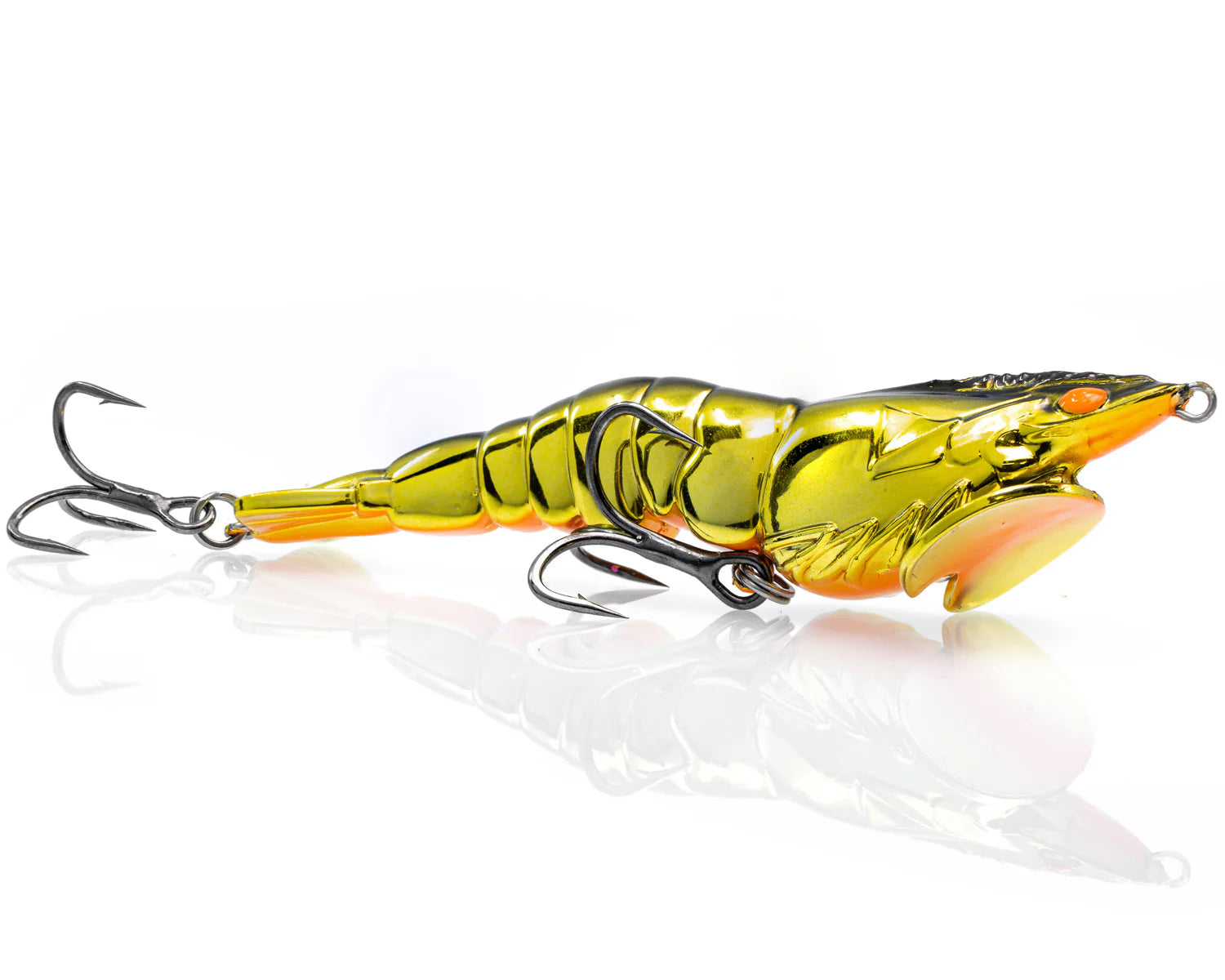 Chasebaits Panic Prawn 70mm Floating Stickbait Lure Gold Chrome
