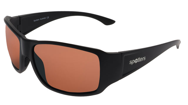 Spotters Torque Polarised Sunglasses Matt Black - Halide