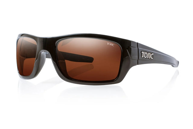 Tonic Trakker Polarised Sunglasses Matte Black - Copper Photochromic