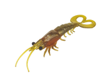 Molix Twin Tail Prawn 5in Soft Plastic Lure Green Orange