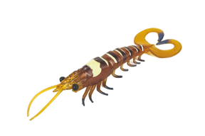 Molix Twin Tail Prawn 5in Soft Plastic Lure Aussie Tiger Prawn