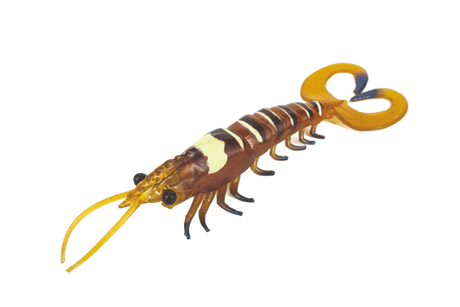 Molix Twin Tail Prawn 5in Soft Plastic Lure Aussie Tiger Prawn