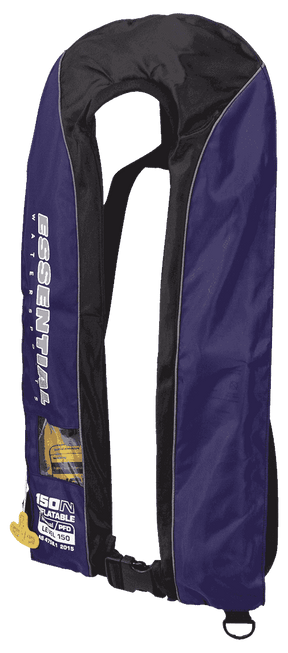 Essential Manual Inflatable Level 150 Lifejacket Navy