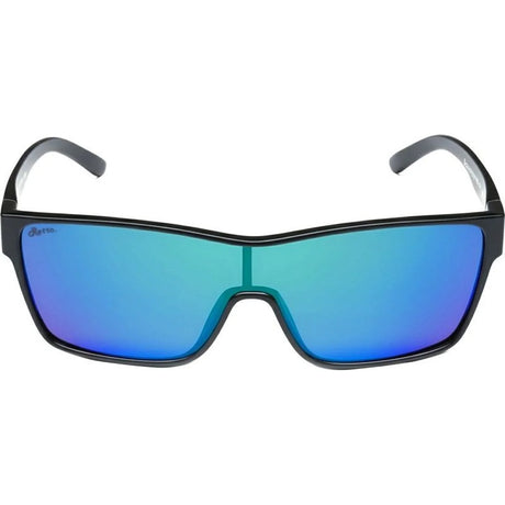 Ugly Fish Beast Polarised Sunglasses Matt Black - Green Mirror