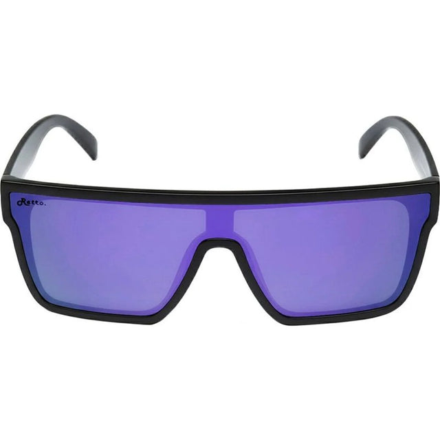 Ugly Fish Havok Polarised Sunglasses Matt Black - Purple Mirror