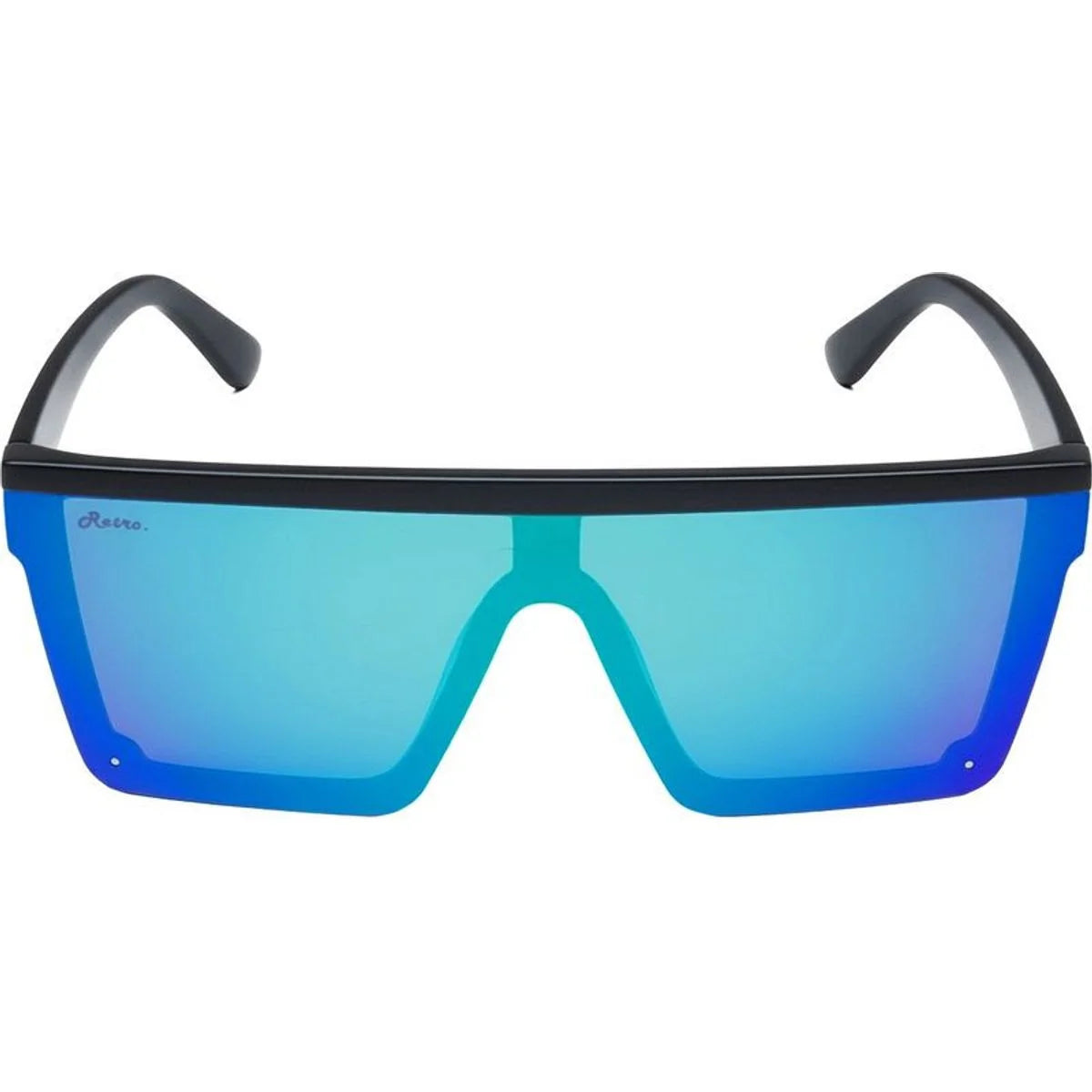 Ugly Fish Vortex Polarised Sunglasses Matt Black - Green Mirror