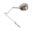 Bassman Tournament Beetle Spin Spinnerbait Blades 1.5in Silver