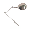 Bassman Tournament Beetle Spin Spinnerbait Blades 1.5in Silver