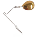 Bassman Tournament Beetle Spin Spinnerbait Blades 2in Gold