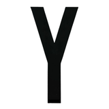BLA Stick On Boat Rego Letters Pair 8in Black