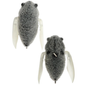 Atomic Hardz Cicada 35mm Hard Body Topwater Lure Full Fur