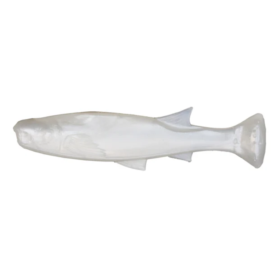 Zman Mulletron 4in Soft Plastic Lure Pearl White