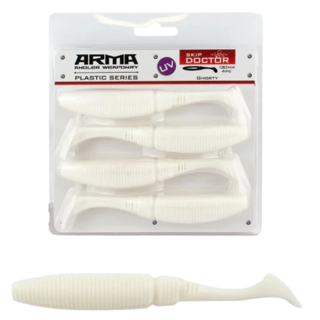 Arma Skip Doctor 130mm Soft Plastic Lure Ghosty