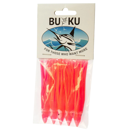 Buku Octopus 5.5in Skirted Lure Pink Glow