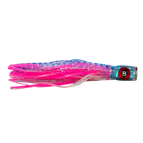 Buku Rezy Heads 6in Skirted Trolling Lure Flash Bait Blue
