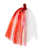 Buku Wog Head With Mylar Resin Head 8in 130g Skirted Trolling Lure Red Head