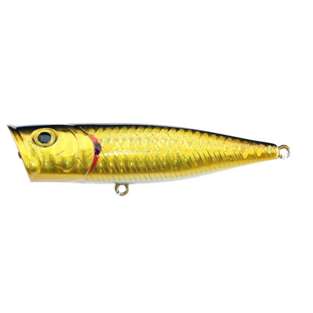 Lucky Craft G-Splash 80mm Popper Lure MS Zebra Aurora Gold
