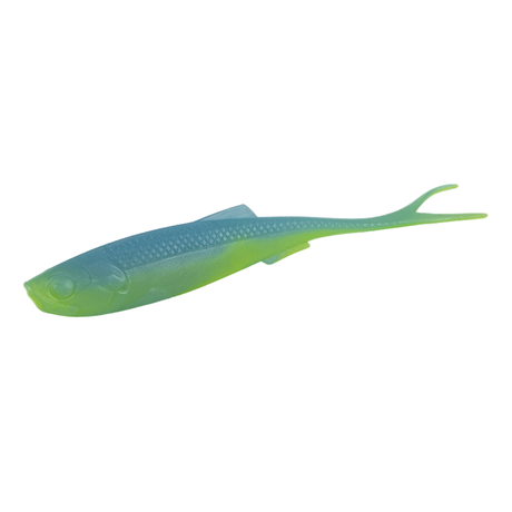 Molix RT Fork Flex 3in Soft Plastic Lure UV Blue Back Chart