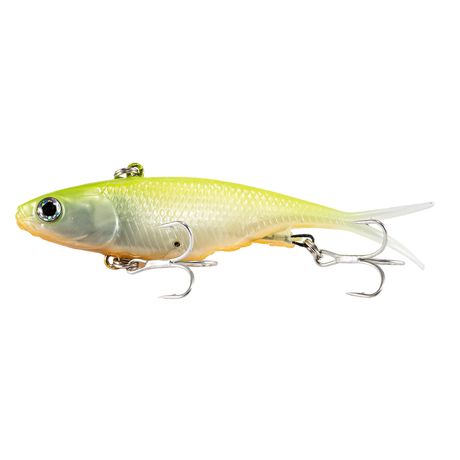 Jackall Transam 95mm 20g Soft Vibe Lure Chartreuse Orange Belly