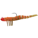 Wilson Wild Shrimp Expose HD 6in Pre-Rigged Soft Plastic Lure Orange Nugget