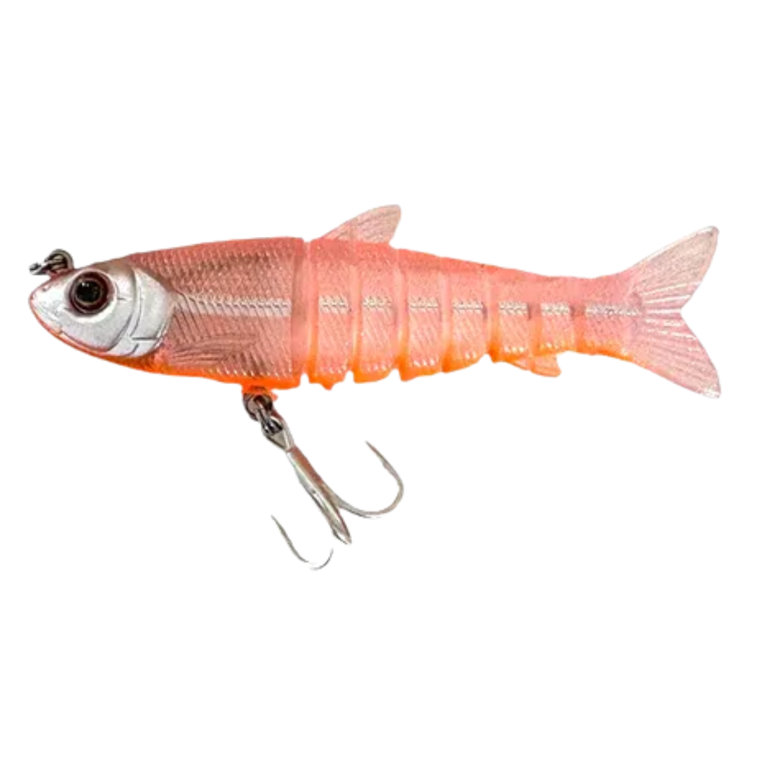 Zerek Live Mullet 5.5in Soft Plastic Swimbait Lure Hot Betty