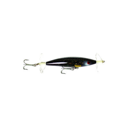 Raptor Lures Mini Fizz Bait 85mm Hard Body Topwater Lure Black/Gold