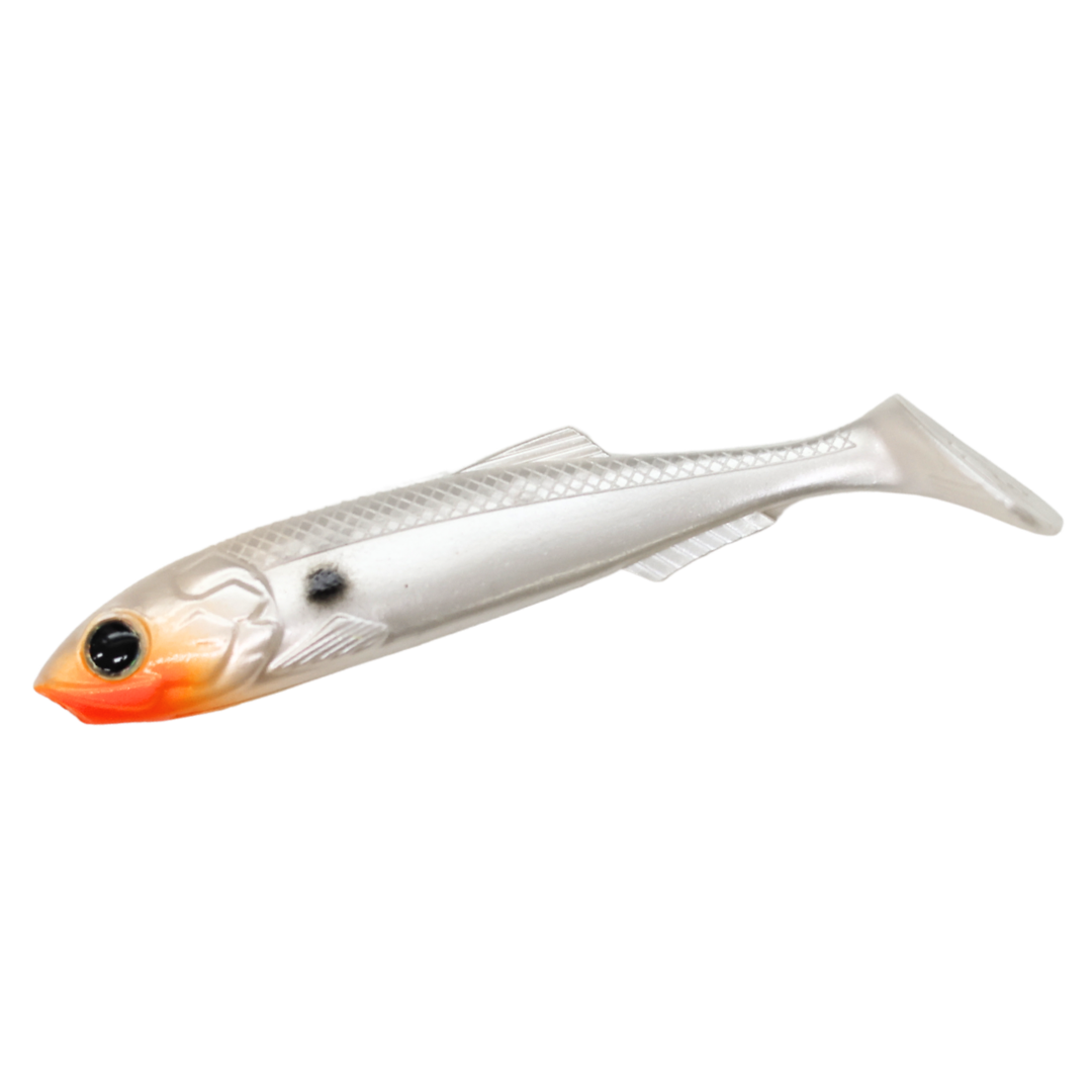 Molix RT Shad 3.5in Soft Plastic Lure Aussie Pearl White
