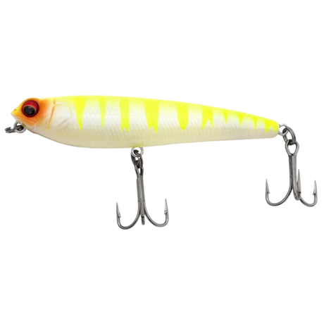 Zerek Skittish Dog 115mm Floating Stickbait Lure Chartreuse Tiger