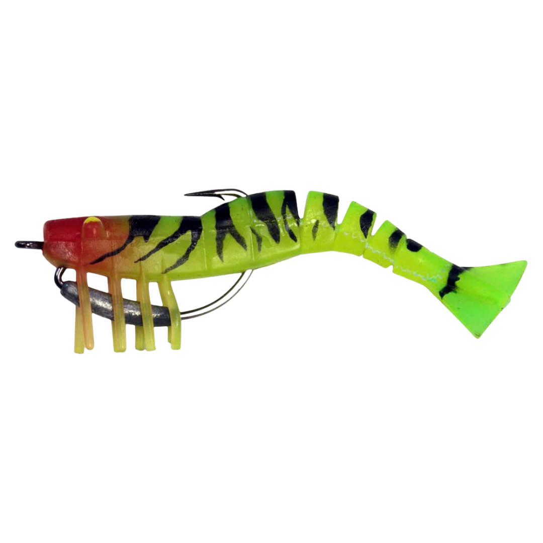 Zerek Live Shrimp 3.5in Pre-Rigged Soft Plastic Lure 22 - Guns N Roses