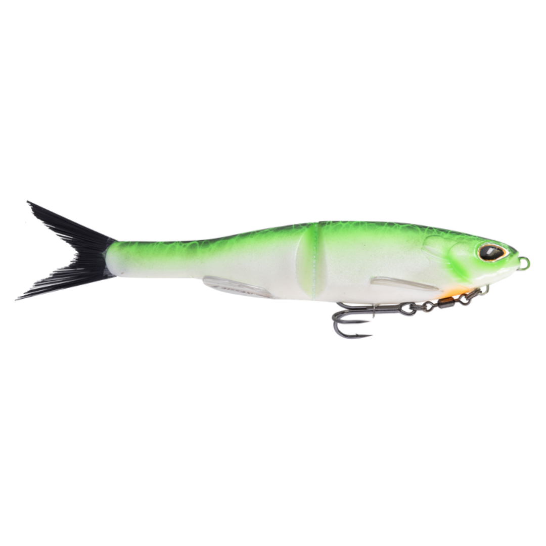 Berkley Powerbait Nessie 9in Hard Body Swimbait Lure Lime Pearl
