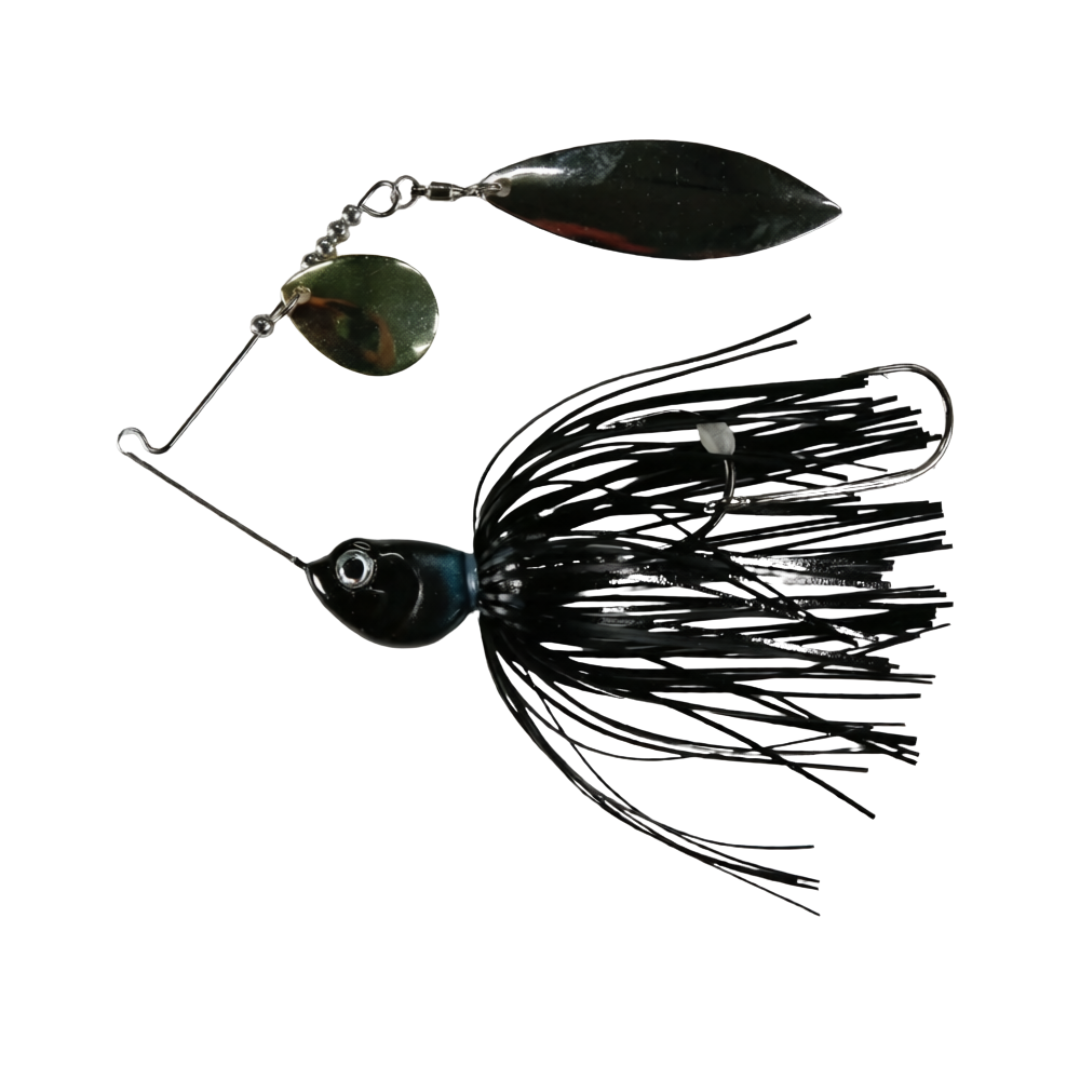 Hot Bite Donk 1/4oz Spinnerbait Lure Night Crawler
