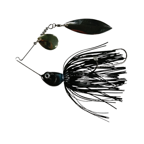 Hot Bite Donk 1/2oz Spinnerbait Lure Night Crawler