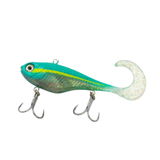 Dirty Tackle Dirty Dog 125mm 60g Soft Vibe Lure Green Fusie