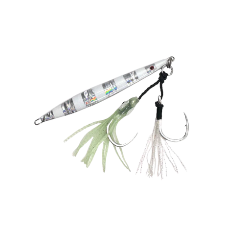 Dirty Tackle Micro Squirt Metal Jig Lure Silver Glow