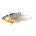 Jerkfly Signature 25cm Pre-Rigged Fly Lure Silver Roach