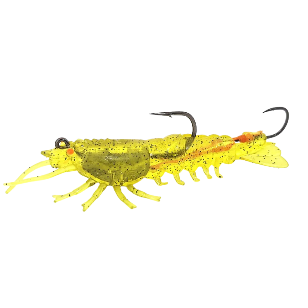 Barambah Stinger Shrimp Finesse 55F 55mm Soft Plastic Lure Banana Prawn