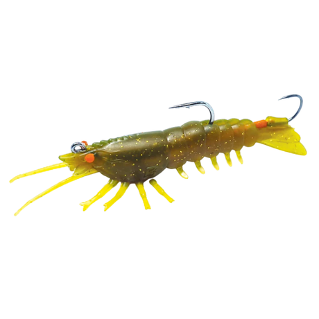Barambah Stinger Shrimp Finesse 90F 90mm Soft Plastic Lure Pumpkin