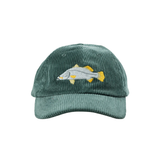 Reef Lagoon Barramundi Corduroy Curved Brim Cap Jade
